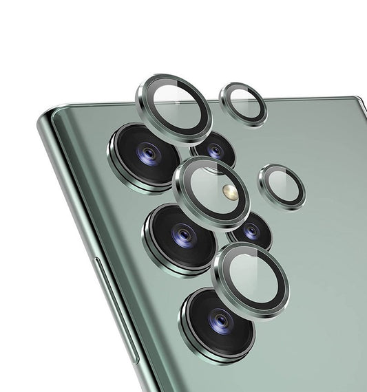 Samsung S23 Ultra - Protector de Cámaras de Aluminio - Verde
