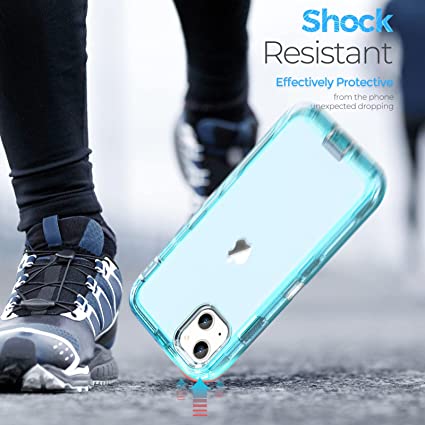 iPhone 13 - Cases 3 en 1 Antishock - Turquesa