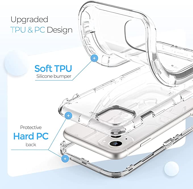 iPhone 13 - Cases 3 en 1 Antishock - Transparente