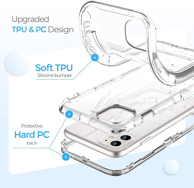 iPhone 12 | 12 Pro - Case 3 en 1 Antishock - Transparente