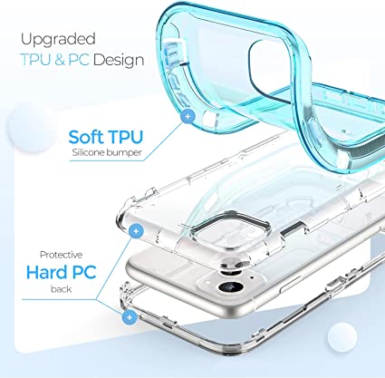 iPhone 13 - Cases 3 en 1 Antishock - Turquesa