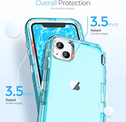 iPhone 13 - Cases 3 en 1 Antishock - Turquesa