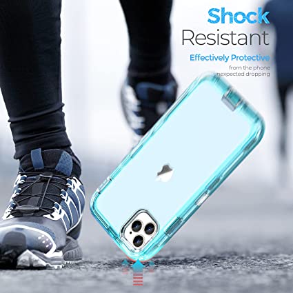 iPhone 12 Pro Max - Case 3 en 1 Antishock - Turquesa