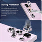 Samsung S23 Ultra - Protector de Cámaras de Aluminio - Glitter Rosa