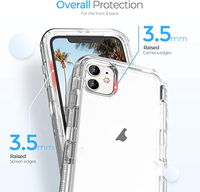 iPhone 12 | 12 Pro - Case 3 en 1 Antishock - Transparente