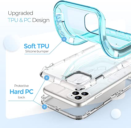 iPhone 12 Pro Max - Case 3 en 1 Antishock - Turquesa