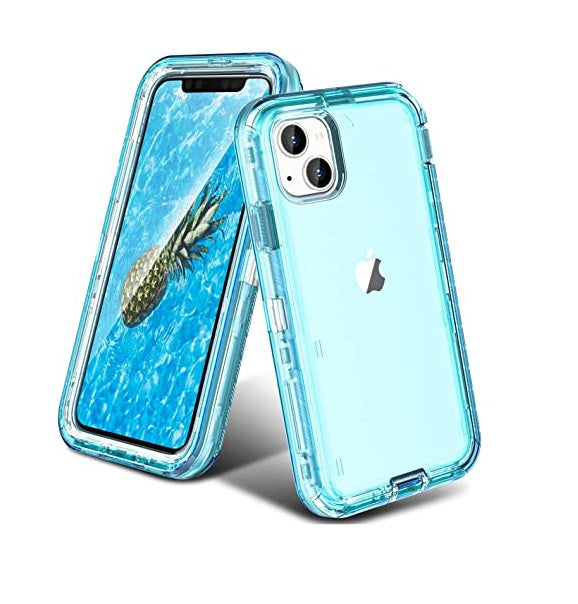 iPhone 13 - Cases 3 en 1 Antishock - Turquesa