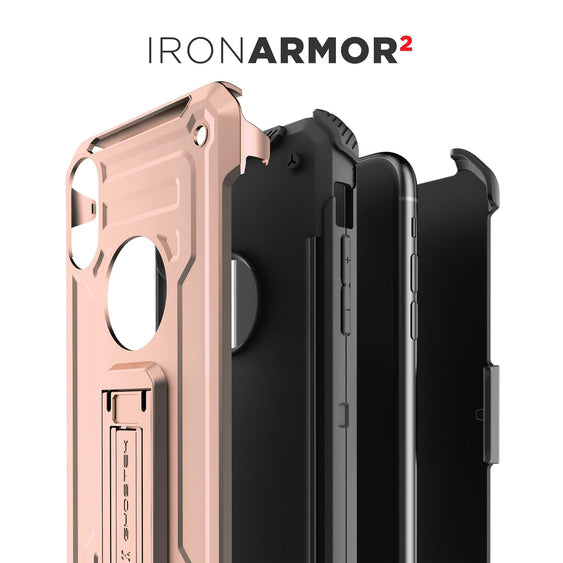 iPhone XR - Iron Armor 2- Rosa - Ghostek