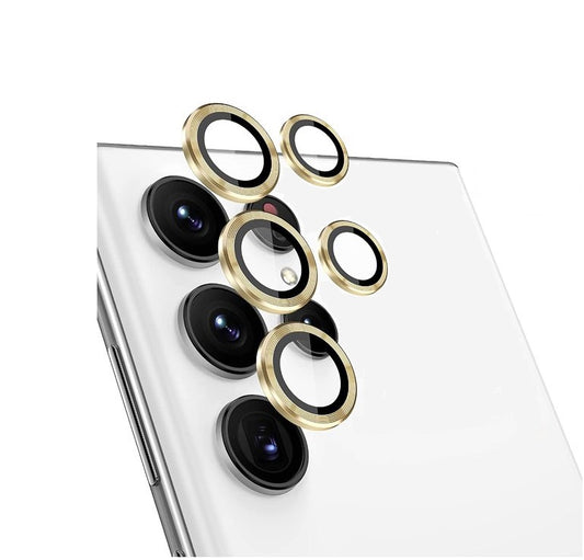 Samsung S23 Ultra - Protector de Cámaras de Aluminio - Dorado