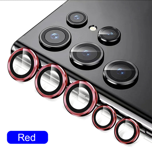 Samsung S23 Ultra - Protector de Cámaras de Aluminio - Rojo Vino