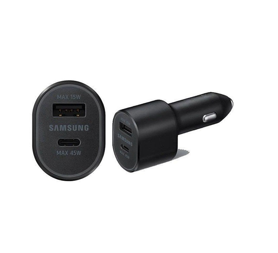 Cargador de auto - Dual Port (45W & 15W) Super Carga Rápida 2.0 - Samsung