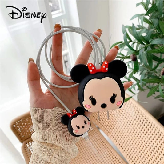 PROTECTOR 3D GOMA PARA ADAPTADOR APPLE 18W | 20W - MINNIE MOUSE CLÁSICA