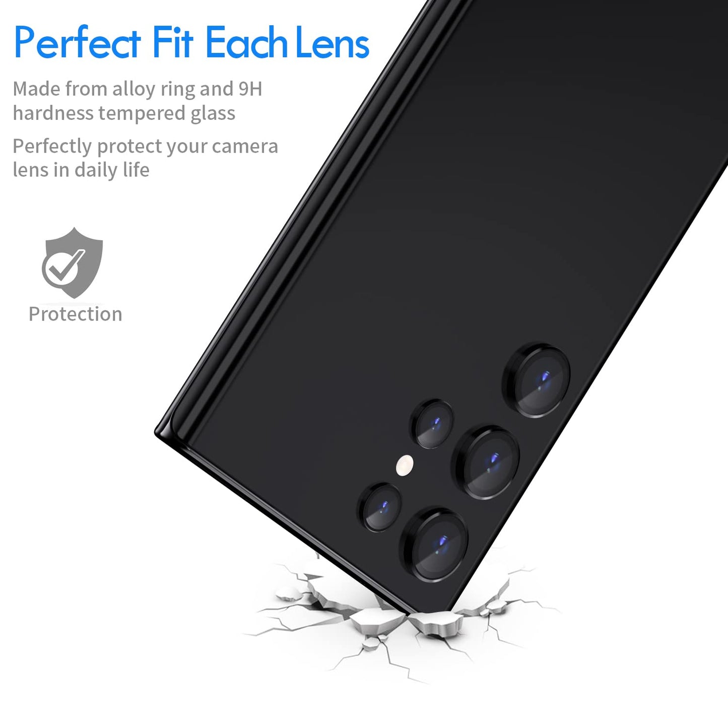 Samsung S22 Ultra - Protector de Cámaras de Aluminio - Verde
