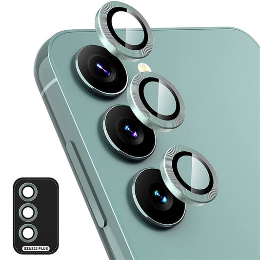Samsung S23 | S23 Plus - Protector de cámaras de aluminio - Verde